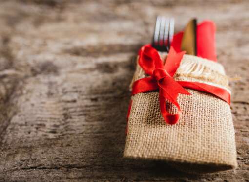 Valentine's Day at Restaurant Background